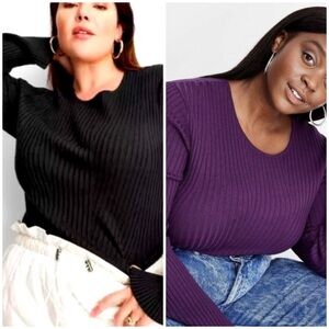 Future Collective twist open back pullover knit sweaters